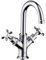 Hansgrohe 16505820 Axor Montreux Zweigriff Waschtisch Armatur für Handwaschbecken DN 15, brushed nickel