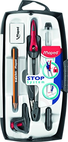 Maped Zirkel-Set 7 Teile: Metall, Mehrstück-Set, Navigationskompass