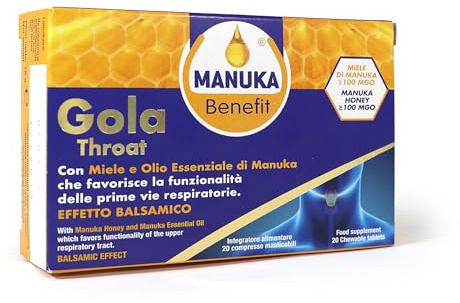 Gola Throat Manuka Benefit® Optima Naturals 20 Compresse