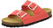 AFS-Schuhe 2100, Bequeme Damen Pantoletten echt Leder, praktische Arbeitsschuhe, Hausschuhe, Handmade in Germany (43 EU, rot)