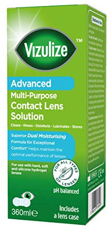 Vizulize Dual Moisurising All in One 360ml Contact Lens Solution 360ml