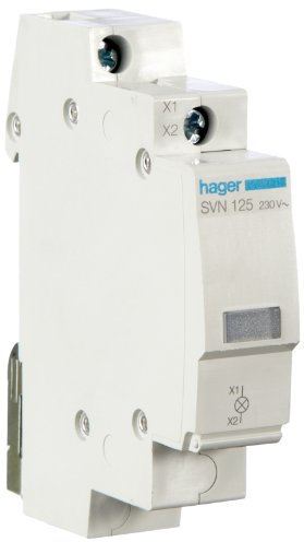 Hager SVN125 LED Leuchtmelder klar 230V AC