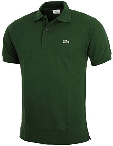Lacoste Herren Polo-Shirt Kurzarm L1212, Männer Polo-Hemd,2 Knopf,Regular Fit,Grün,3