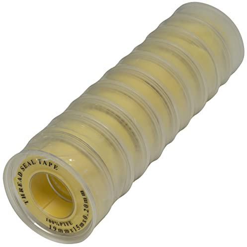 AERZETIX: Juego de 10 cintas - de PTFE - para juntas de fontanería 19x15x0,2 - C54334