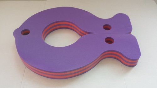 Babysplash Schwimmbrett Fisch Schwimmfisch Auftriebshilfe Fisch Purple Lila Violett Stripes