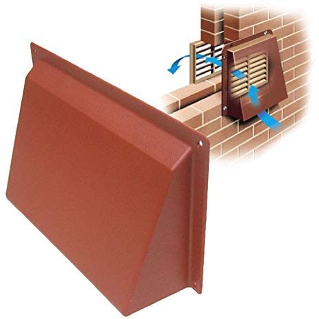 Timloc Terracotta Hooded Cowl 9 x 6 Vent Cover for Air Bricks Grilles Extractors