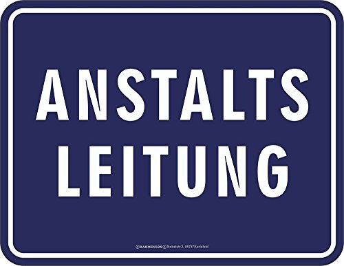 Fun - Fun-Schilder - Anstaltsleitung
