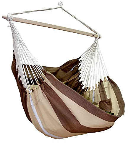 Unbekannt Lola XXXL Hängesessel Brasil Titan Santa Toulipe Chocolate 120 cm