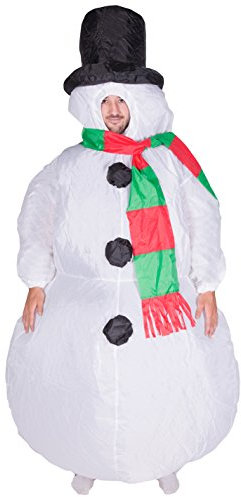 Bodysocks® Aufblasbares Schneemann Kostüm für Erwachsene