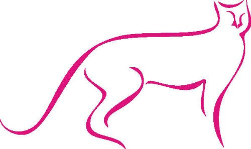 INDIGOS UG - Wandtattoo Wandsticker Wandaufkleber Aufkleber D290 Panther 40x23 cm - pink