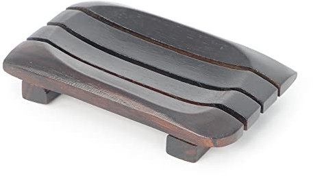 wohnfreuden Teakholz Seifenschale eckig braun 10 cm - Holz Ablageschale rechteckig Badezimmer Holzmaserung