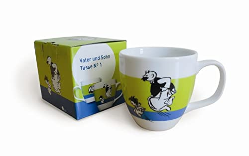 Vater und Sohn Tasse Henkeltasse 0,4 l, White