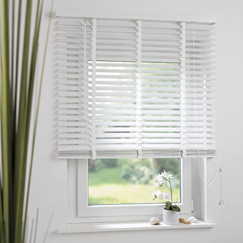 Aluminium-Jalousie 50 mm Lamelle B 80 x H 175 cm weiß