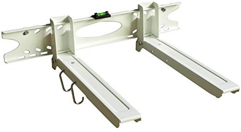 Ausziehbare Mikrowellen Wandhalterung 32-52 cm belastbar bis 20 kg - Halter für Pizzaofen Backautomat Mini-Ofen mit Befestigung weiß Modell: H75W