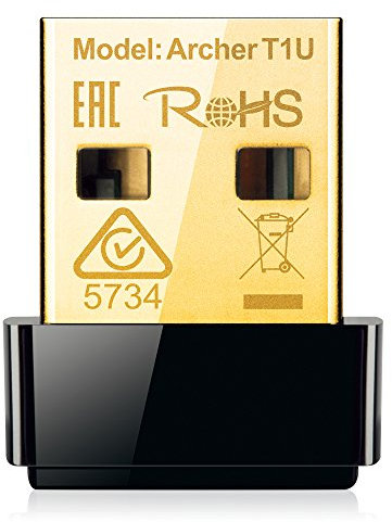 TP-Link Archer T1U AC450 Nano USB Wireless WiFi Network Adapter, Works with Windows and Mac OS, 5GHz Only,Black