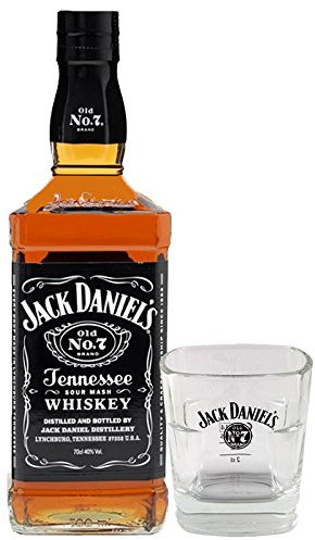 Jack Daniels Black Label No. 7-1,0 Liter + Jack Daniels Glas