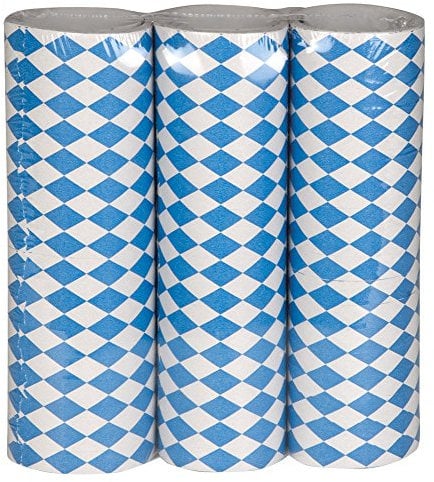 Bayern Luftschlangen, Blau-weiße Rauten - 3 Rollen