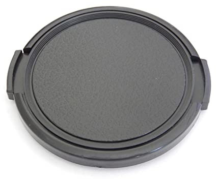 vhbw copriobiettivo 58 mm compatibile con Olympus 14-42 mm 3.5-5.6 ED (EZ-1442) fotocamera - plastica nero, con maniglia laterale
