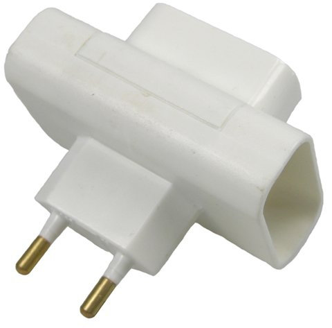 Franelec Triplite avec prises sans terre blanche