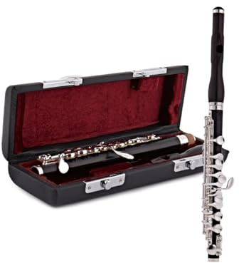 Rosedale Intermediate Piccoloflöte von Gear4music | Vollständige Grenadill-Konstruktion, professionelle Pisoni-Polster und Blue-Needle-Federn, versilberter Mechanismus