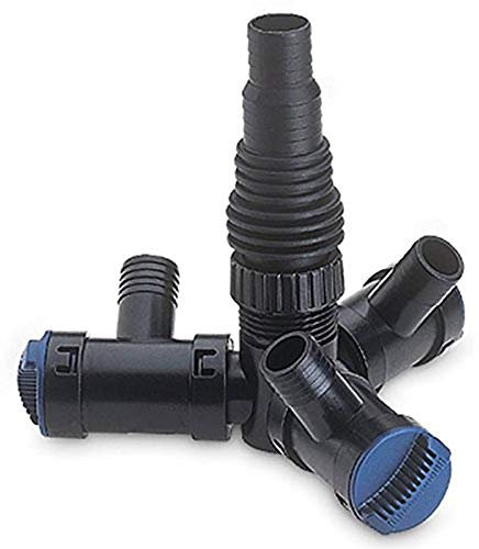 Oase Wasserverteiler Multi WD 3/4 Zoll, Schwarz, dreifach - mit Zweifachverteilerfunktion, Garten Bewässerung Verteiler