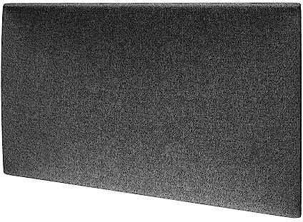 MOLLIS Rechteckige Wandpaneele, Wandpaneel für Bett Kopfteil, Stoßschutz | Schalldämpfung | Schalldämpfung | Akustik | 60 x 30 cm | Graphit