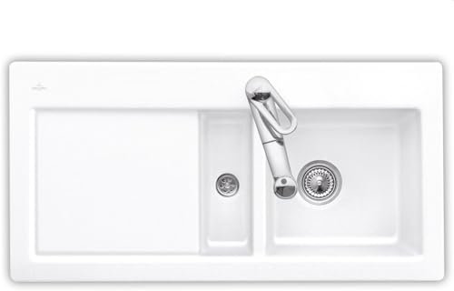 Villeroy & Boch Subway 60 Weiß (alpin) - 6712 01 R1 Keramikspüle Handbetätigung