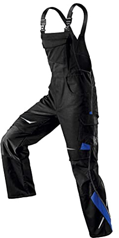 KÜBLER Workwear | PULSSCHLAG Arbeitslatzhose | schwarz/kbl.blau | Größe 27