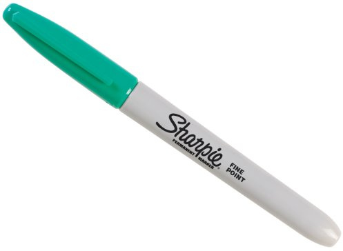 SHARPIE Fine Point Permanent Markers, Aqua, 1 Count