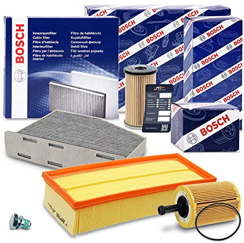 BOSCH Impostare il filtro tagliando SET B 10490966 | Compatibile con: AUDI A3, A3 Cabriolet, A3 Sportback, TT, TT Roadster, SEAT ALTEA, ALTEA XL, LEON, TOLEDO III