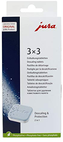 Jura Lot de 2 Lot de 9 ~ 3 tablettes détartrantes procédures de détartrage 61848