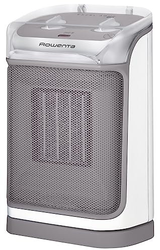 Rowenta Radiateur Ventilateur Soufflant Céramique Excel Aqua Safe SO9280F0, 1000 W, Blanc, Marron-Beige