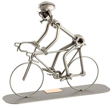 Steelman24 I Schraubenmännchen Rennrad I Made in Germany I Handarbeit I Geschenkidee I Stahlfigur I Metallfigur I Metallmännchen