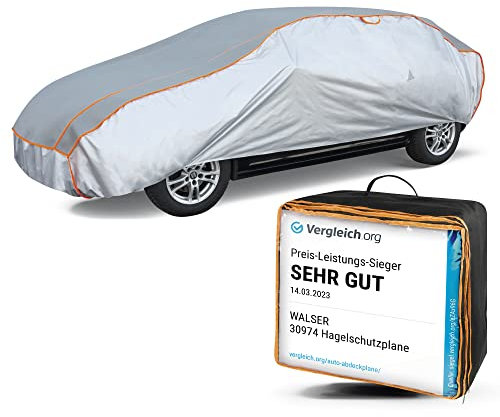 Walser Hagelschutz Abdeckplane Auto, Preis-Leistungs-Sieger* Auto Hagelschutzplane, Abdeckplane Auto Perma Protect, Autogarage Abdeckung, Abdeckung Auto 100% Polyester, Auto Abdeckung PKW XL