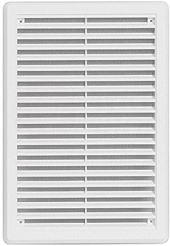 MKK Lüftungsgitter Garage ASA Kunststoff weiß 200 x 300 mm Tür Bad WC in vielen G...