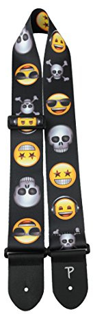 Perri's Leathers LPCPE-8219 2.5 Heat Transfer Emoji Guitar Strap