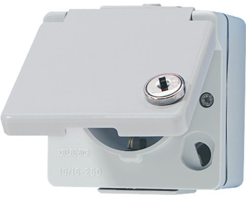 Jung 620WSL Schuko-Steckdose mit Sicherheitsschloss