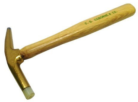 Nylon Tip Bronze Magnetic Upholstery/Leather Hammer Osborne 36