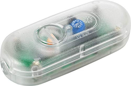 EHMANN LED Dimmer per cavo 2900x0800 (colore: trasparente) taglio di fase, 230 V, 50 Hz, per LED + alogena HV + lampadina – Potenza: LED 3-35 W, 5-100 W/VA