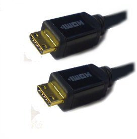 Ex-Pro V1.3b Standard - Ultra Pro Metal Ended - 2m Mini HDMI -to- Mini HDMI Cable For Digital Imaging Units, for Sony, Panasonic & Other DVD and HD Camcorders requiring Mini HDMI (Type C) output, to Mini HDMI Input.