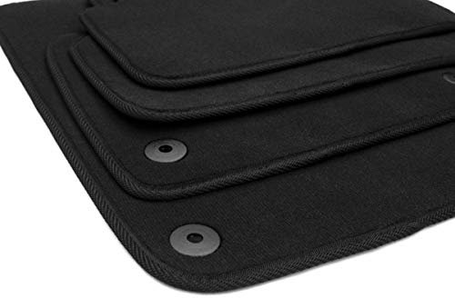 kfz-premiumteile24 Fußmatten Velours Kompatibel mit Tiguan I 5N Baujahr 2008-2016 Automatten Stoffmatten Premium Qualität Autoteppiche Schwarz 4-teilig