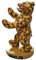 Berliner Bär Statue 10cm - Polyresin in Mosaik-Optik, Handbemalt, Leichtgewicht Souvenir mit Berlin Podest - Kulturelle Dekoration