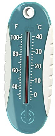 Bayrol Pool Thermometer 18 cm mit Temperatur Anzeige - Robustes ABS-Material - großen Zahlen - Inkl. Befestigungsschnur