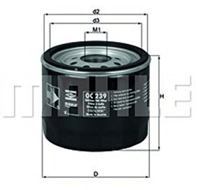 MAHLE OC 239 Ölfilter