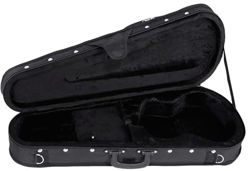 Gearlux Custodia rigida per ukulele da concerto, colore: Nero