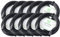 Pronomic Stage XFXM-10 cavo microfono XLR 10 m nero set 10 pezzi