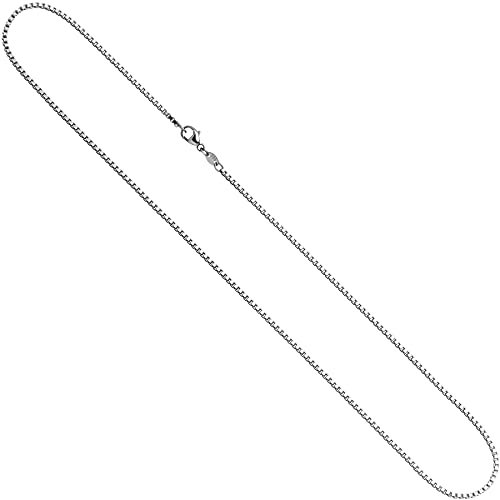 Jobo Damen Venezianerkette 585 Weißgold 1,5 mm 45 cm Gold Kette Halskette Weißgoldkette