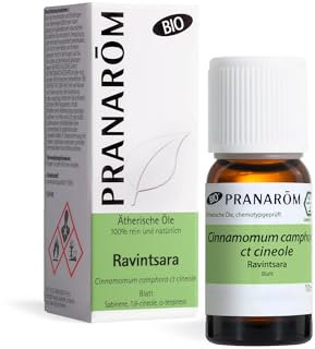 Pranarom - Ätherisches Öl Ravintsara - Bio - Duftöl - Aromaöl - Aromatherapie - Diffusion - Antiviral - Antibakteriell - Immunstimulierend - 10ml