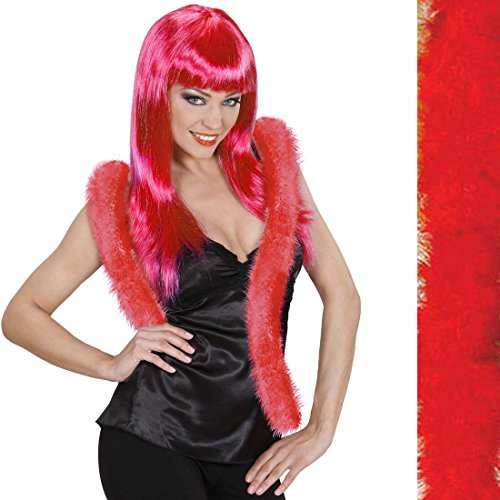 Burlesque Federboa Marabu Federschal rot - 2 m Marabou Federstola Charleston Feder Boa Can Can 20er Jahre Schal Mafia Party Stola