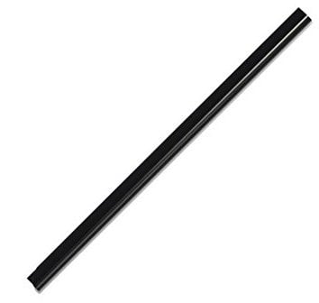 Durable A4 Spine Bar 6mm Black - Pack of 100 - Quick and Easy Binding for Unpunched Documents - Holds Up to 60 A4 Sheets